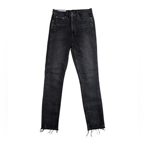 GAP Vintage Black Slim High-Rise Jeans | Frayed Hem | 28 Waist, Tall